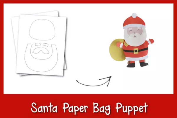 Santa Paper Bag Puppet