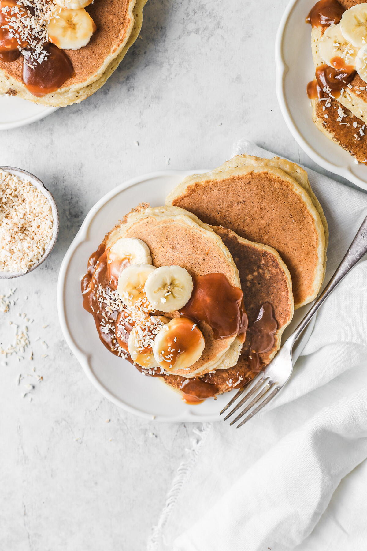 Banana Ricotta Pancakes | TheBestDessertRecipes.com