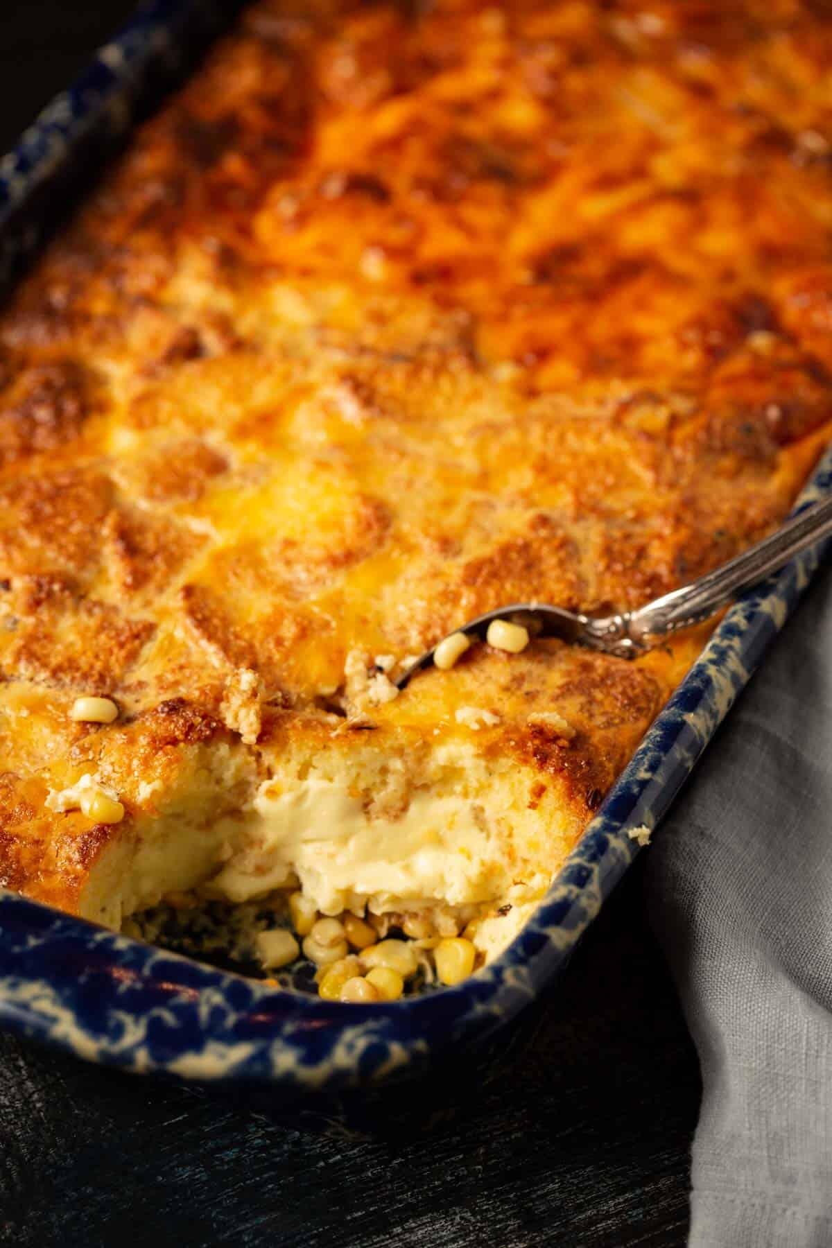 Cornbread Corn Pudding | FaveSouthernRecipes.com