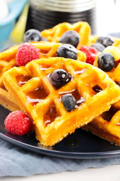 Cake Mix Waffles