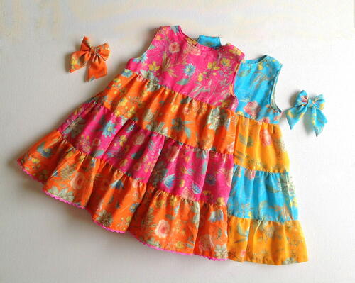 Free Tiered Dress Pattern For Girls