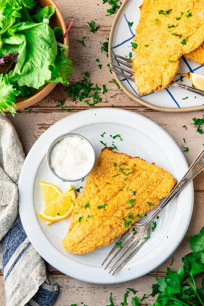 Southern Cornmeal-crusted Baked Catfish