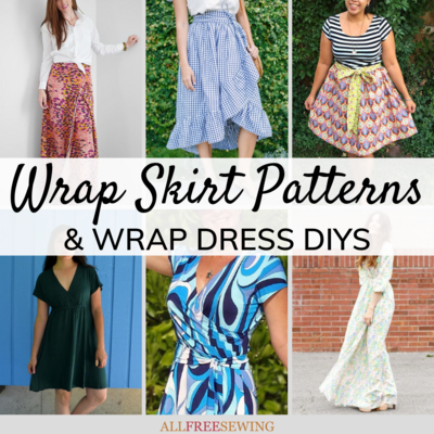 16 Free Wrap Skirt Patterns and Wrap Dress DIYs