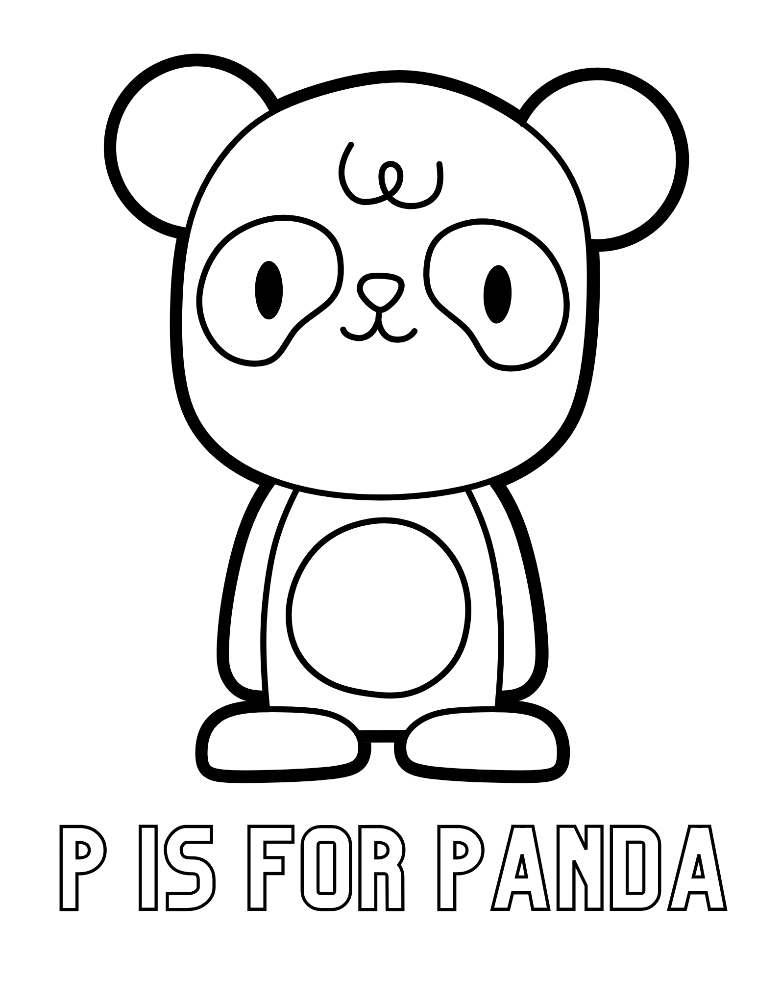 Free Printable Panda Coloring Pages | DIYIdeaCenter.com