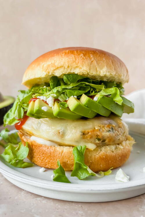 Chicken Burgers With Feta