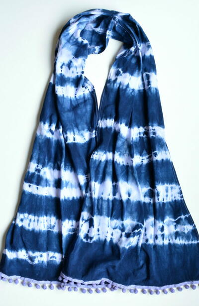 Shibori-Inspired Scarf