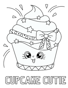 Cute Cupcake Coloring Pages | FaveCrafts.com