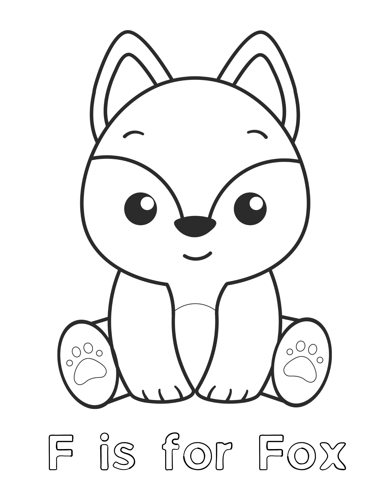 Fox Coloring Pages Preschool fox-coloring-pages-preschool