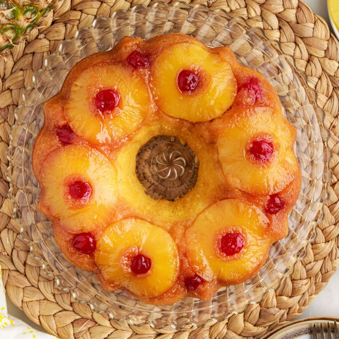 Pineapple Upside Down Bundt Cake | TheBestDessertRecipes.com