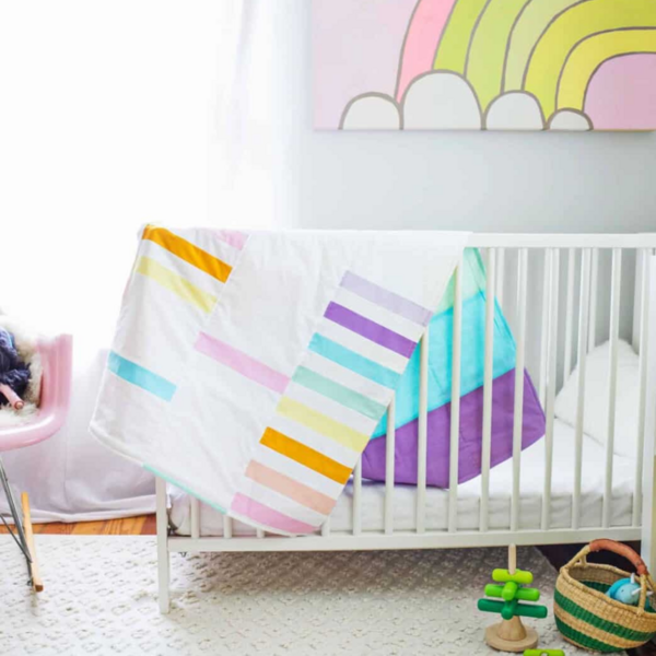 Modern Pastel Crib Quilt