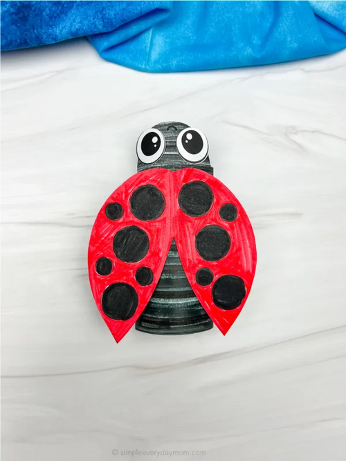 Ladybug Toilet Paper Roll Craft