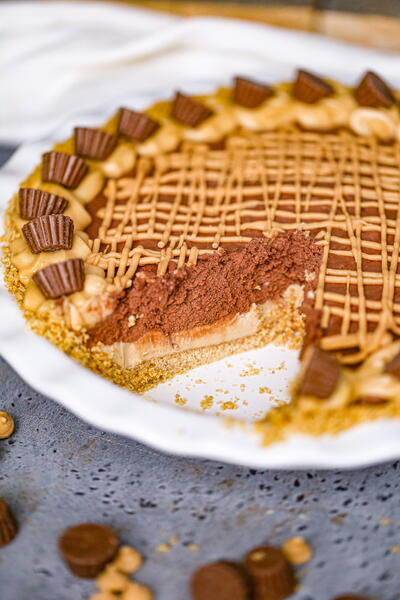 Decadent Peanut Butter Chocolate Pie - Costco Copycat Recipe