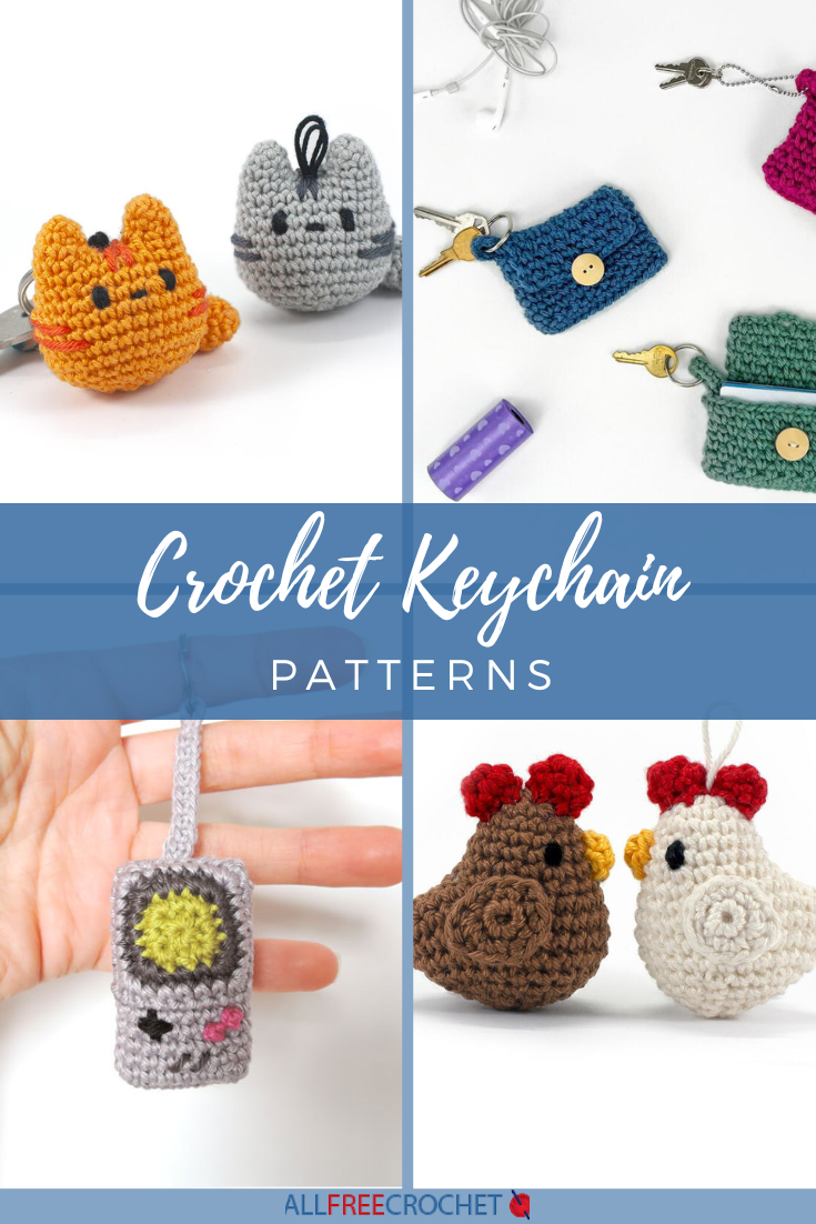 10 Fun Crochet Keychain Patterns | AllFreeCrochet.com