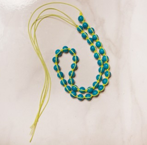 Trendy Neon DIY Macrame Necklace Tutorial