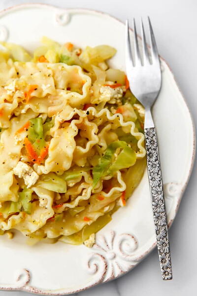 Vegan Cabbage Noodles (Haluski)