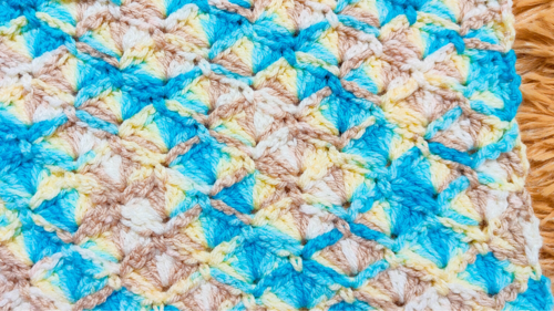 Easy Crochet Shell Block Blanket