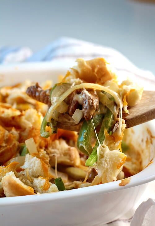 Philly Cheesesteak Casserole Recipe With Steak