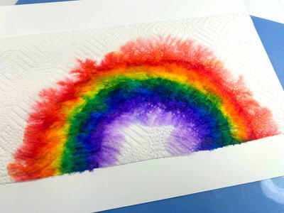 Cute Stem Rainbow Art Craft Project For Kids