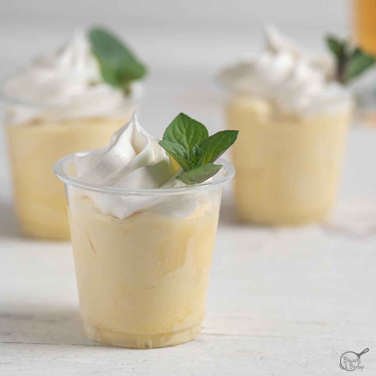 Mint Julep Pudding Shots | FaveSouthernRecipes.com