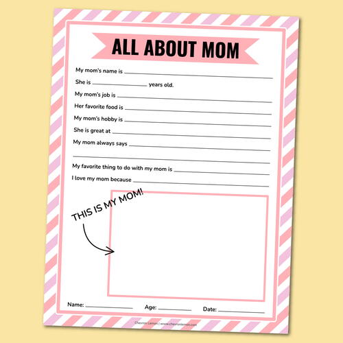 Printable Mother s Day Questionnaire AllFreeHolidayCrafts com