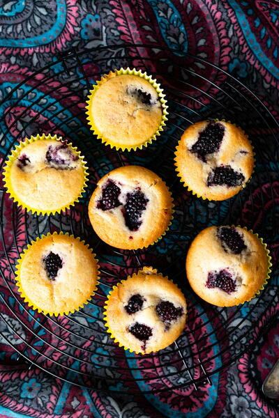 Vegan Blackberry Muffins