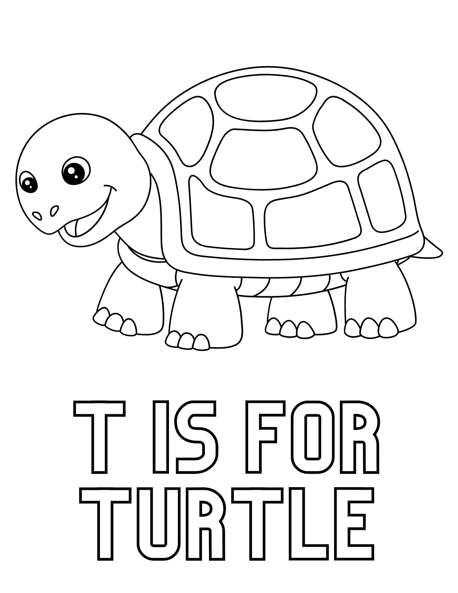 Cute Coloring Pages Of Turtles