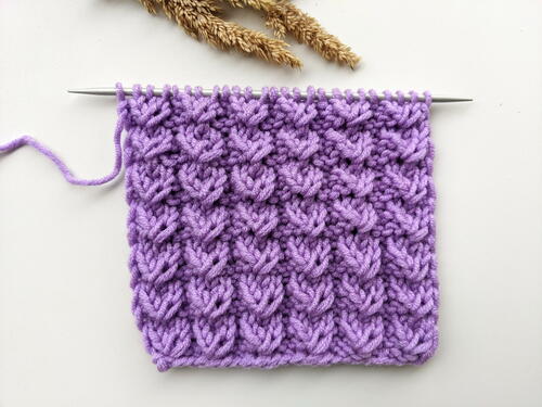 Pangolin Scales Knit Stitch 