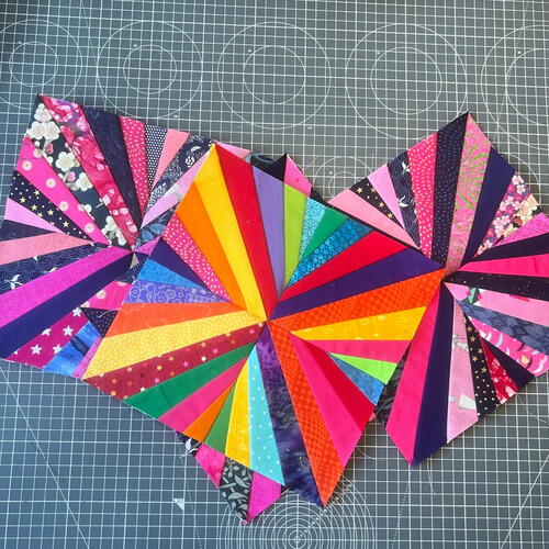 Scrap Bursts Quilt Block