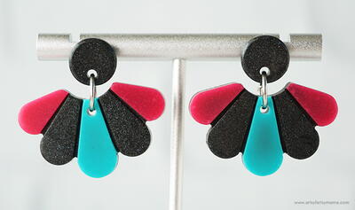Multi-Color Polymer Clay Earrings