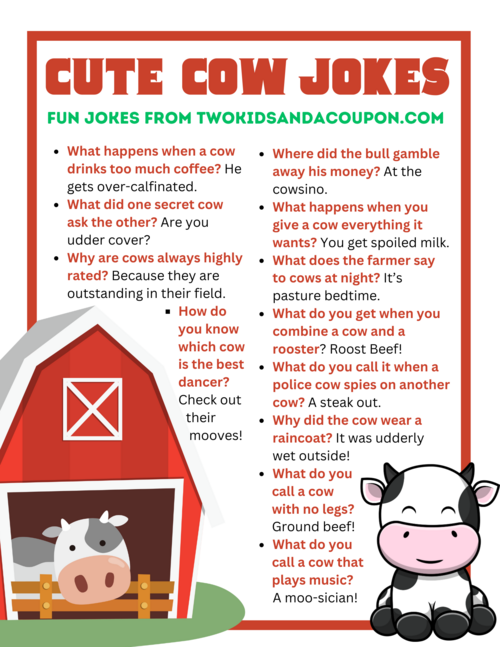 Cute Cow Jokes For Kids