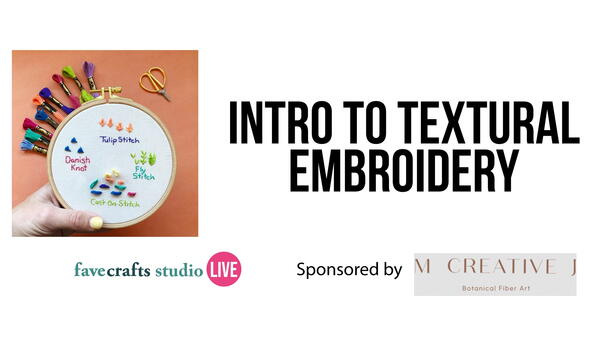 Intro to Textural Embroidery