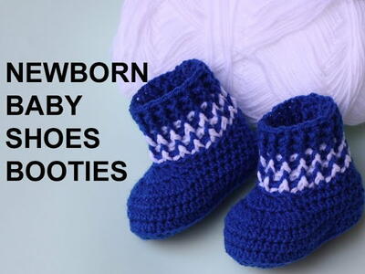 Cuffed Baby Booties/shoes Super Fast