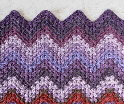 The Hills And The Hollows Chevron Crochet Blanket