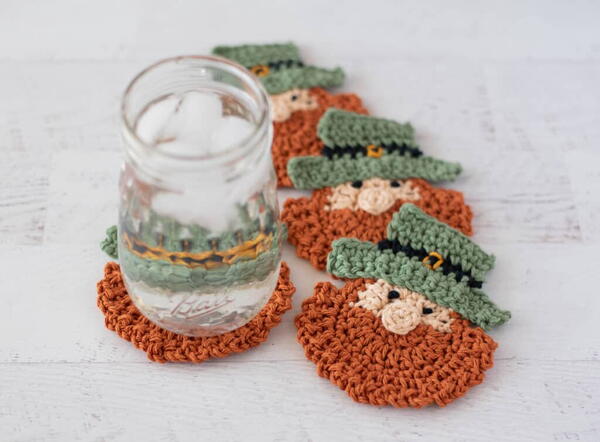 St Patrick's Day Crochet Coasters