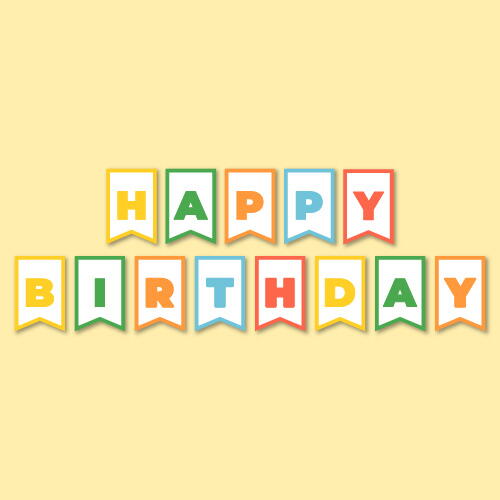 Printable Happy Birthday Banner | AllFreeKidsCrafts.com