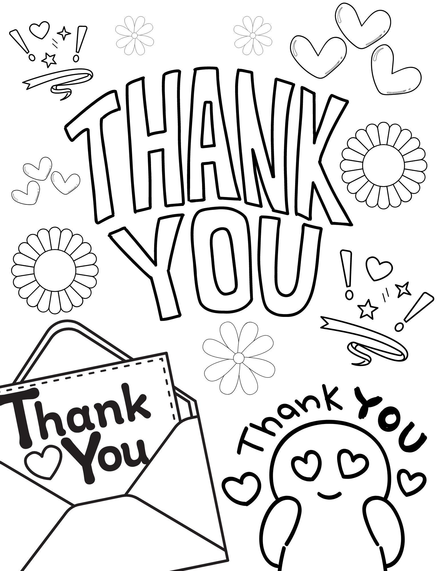 Free Thank You Coloring Pages | AllFreeKidsCrafts.com