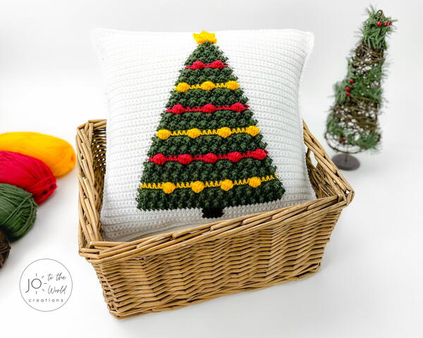 Crochet Christmas Tree Pillow Pattern