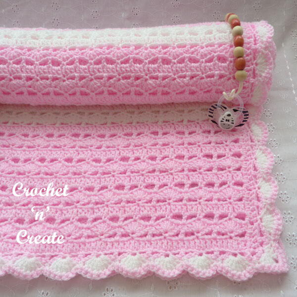 Sweetheart Shell Baby Blanket