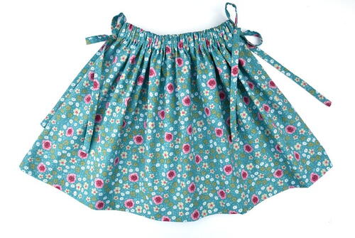 Diy Floral Skirt With Side Bows And Ties