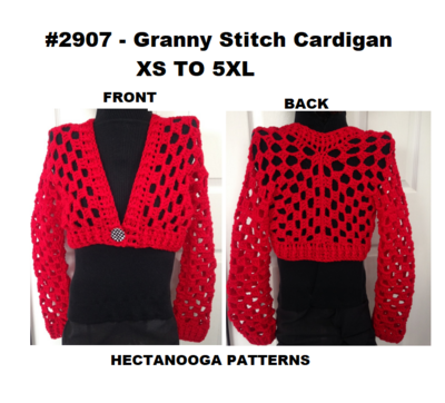 Granny Stitch Cardigan Sweater