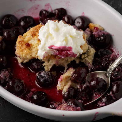 Blueberry Cobbler With Lime