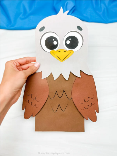 Eagle Paper Bag Puppet Craft