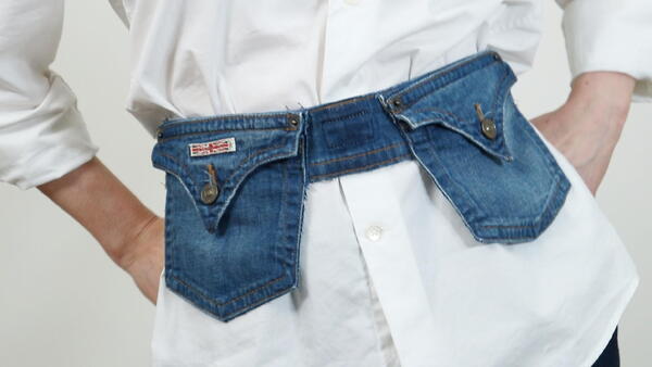 Turn Your Old Jeans Into Versatile Denim Belts With Pockets