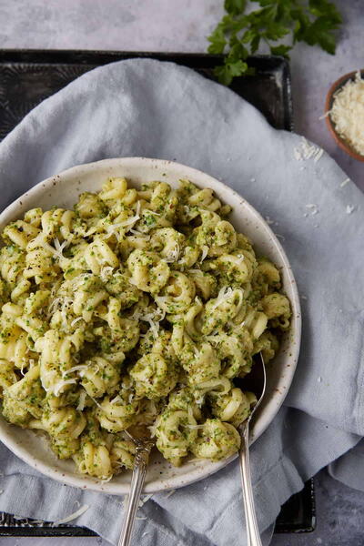 Parsley Pesto Pasta Salad | FaveSouthernRecipes.com