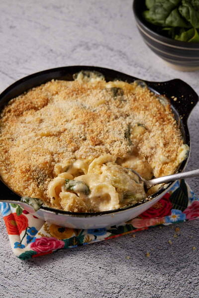 Mac And Cheese With Spinach