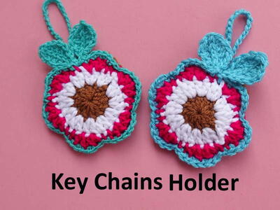 Cute Keychain Holder With Pocket New Pattern