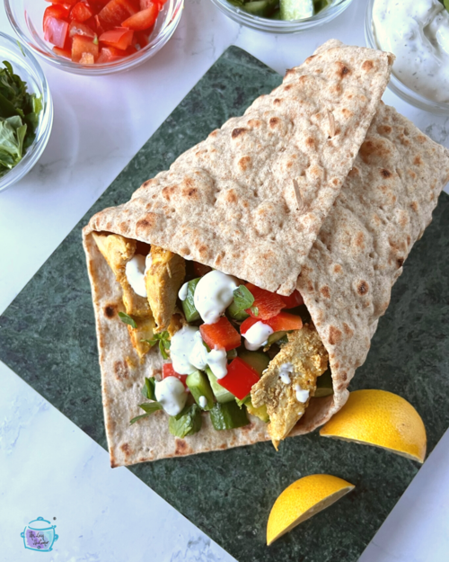 Slow Cooker Chicken Shawarma