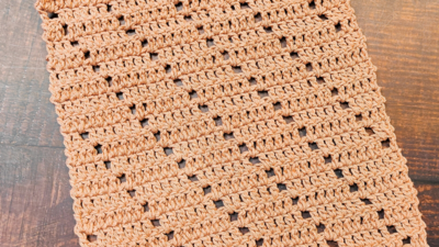 Easy And Simple Filet Crochet Table Runner