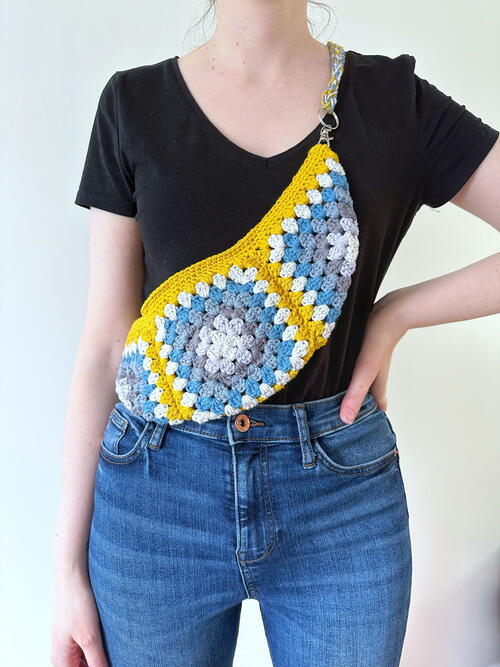 Granny Square Cross Body Bag