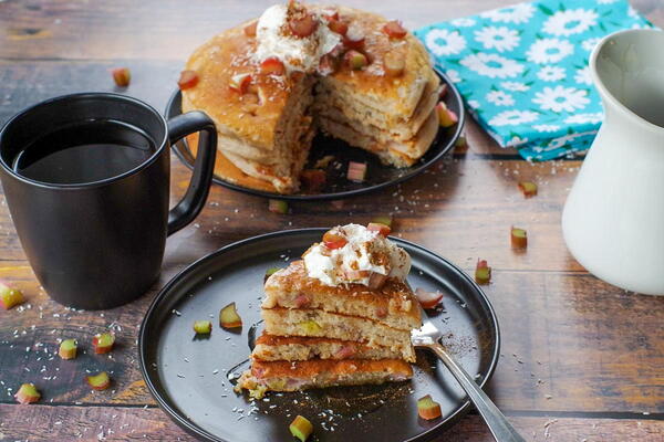 Rhubarb Pancakes